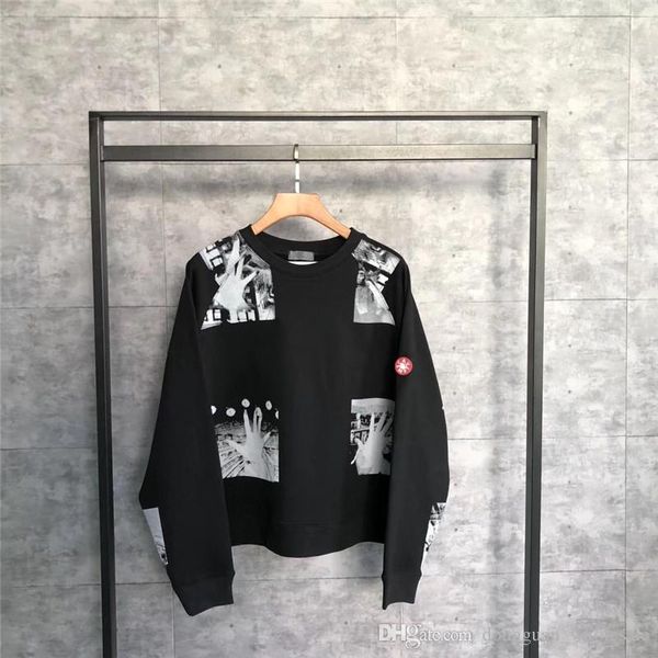 

cav empt sweatshirts men women 1c:1 c.e cav empt round neck cotton cavempt pullover, Black