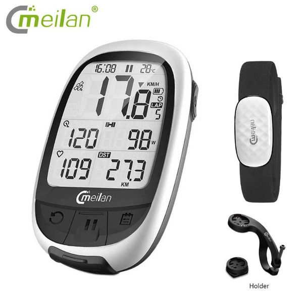 

gps bicycle computer m2 wireless speedometer bluetooth ant bike gps odometer speed cadence sensor heart rate monitor optional