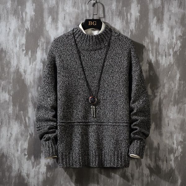 

мужские свитера весна осень зима 2020 прицепные негабаритные -4xl 5xl корея стиль casual standard пуловеры, White;black