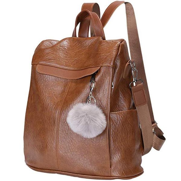 

leather backpack women bag pure color mochilas mujer women backpack school bags for teenage girls travel g10