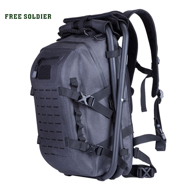 

soldier outdoor sports hiking tactical backpack detachable bag for men, multi-function portable chair for fishing