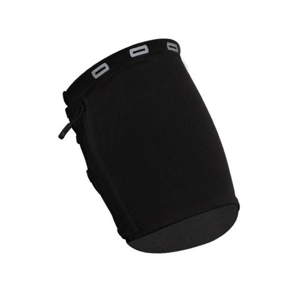 

elastic fitness armband wrist pack yoga portable double pocket arm bag zipper mobile phone sports running large capacity