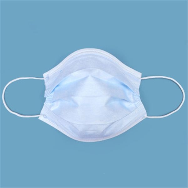 

dhl ship in stock adultren face3 ply 3layer 50 1pcs mouth er blue hood mask masks earloop non woven fabric gffl