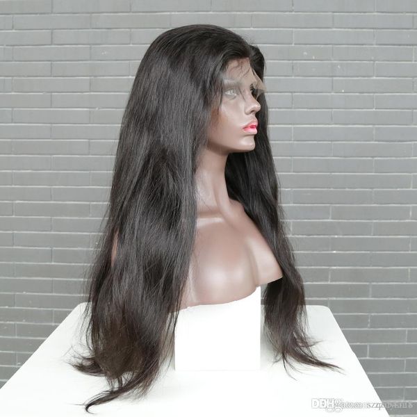 

24 inch silky straight wig silky straight wig simulation human hair wigs straight wigs for black women in stock