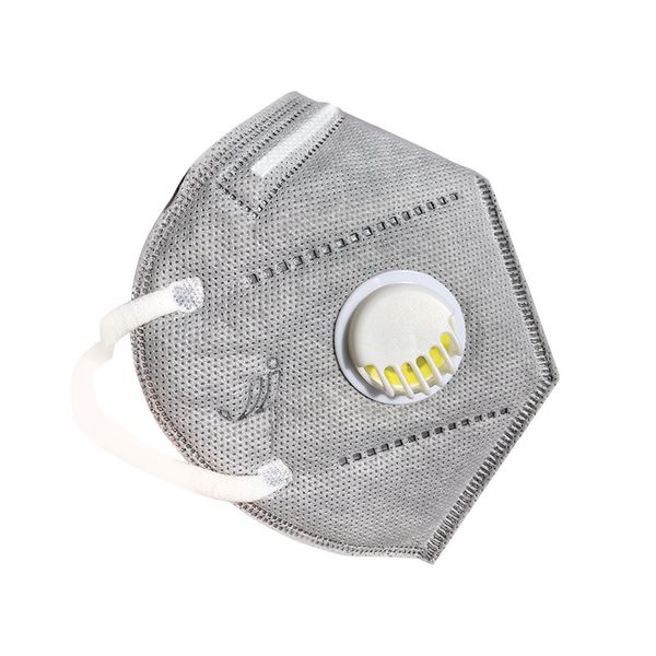 

100pcs by dhl mouth face dust anti c-virus protective n95 mask filter air valved respirator pm 2