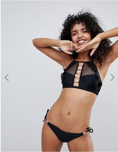 

women bikinis cut out lace up bikini set push-up brazilian swimwear beachwear swimsuit 2019 new mujer solid maillot de bain