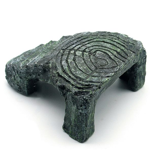 

new unique design resin turtle amphibians tortoise basking reptile platform tank aquatic water rock ladder basking island climb