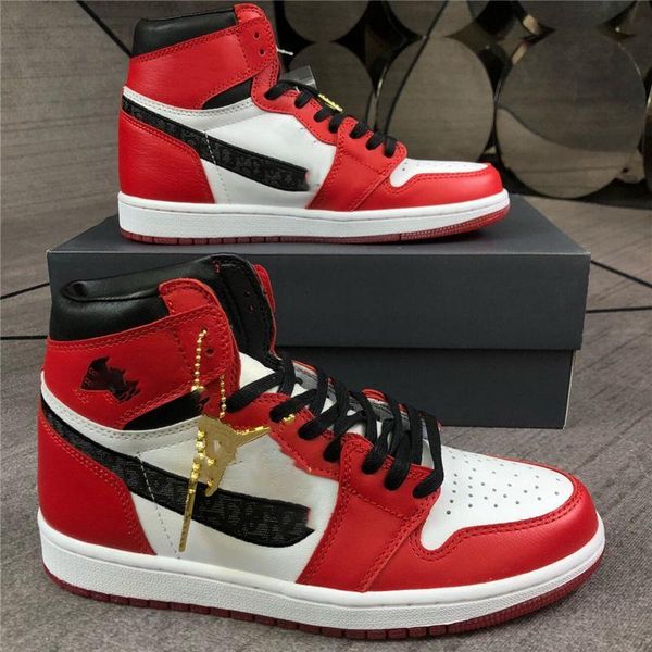 

travis scott mens basketball shoes sneakers 1 1s suede brown men boy athentic sports designer trainers running shoes 898, Black;red
