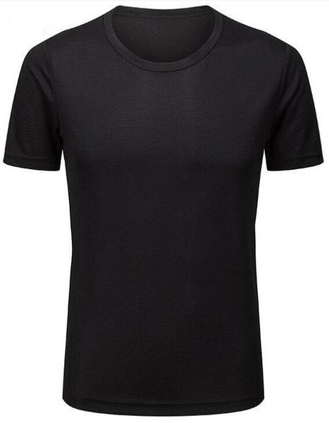 

2019 men's tight clothes running short-sleeved quick-drying t-shirt 5151, Black;blue