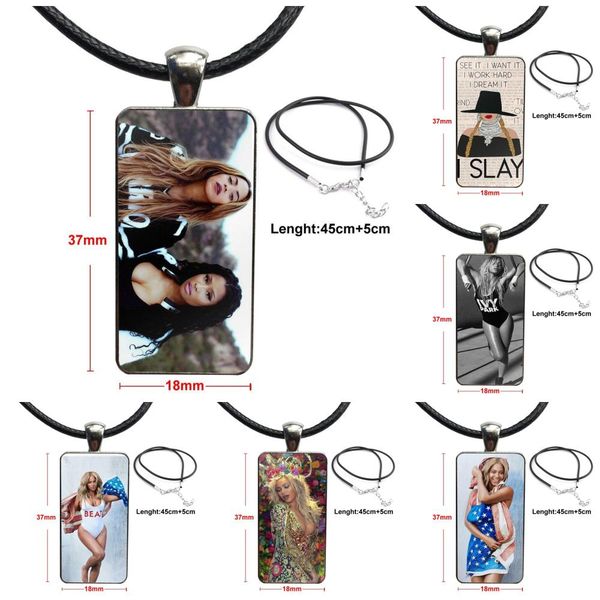 

unique design beyonce yonce necklace fashion long chain with rectangle necklace jewelry for valentine's day gift, Silver