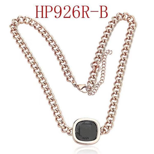 

luxury designer jewelry women necklace brand letter necklace pendant necklace stainless steel jewelry rough chain, Silver
