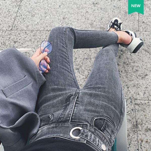 

jeans show high cultivate one's morality show thin joker nine, Blue