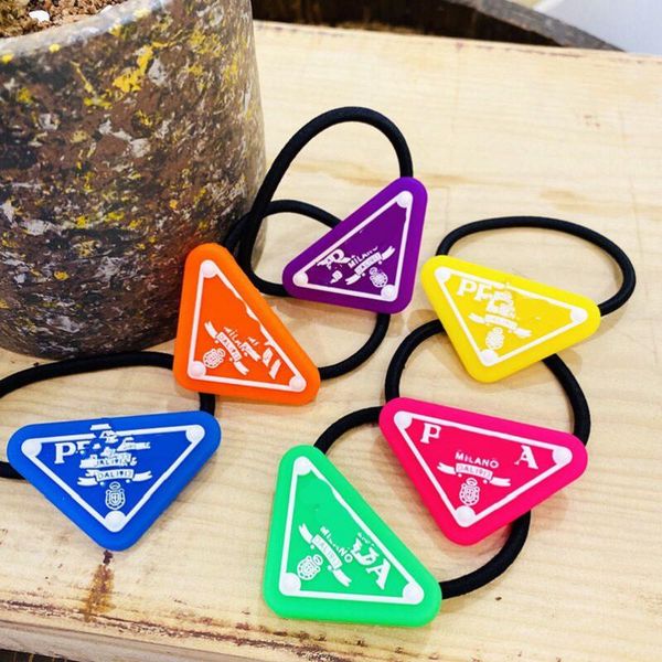 

europe and the united states exquisite ladies hair ring rope fluorescent color jelly transparent silica gel fashion simple ball hair rope, h, Golden;silver