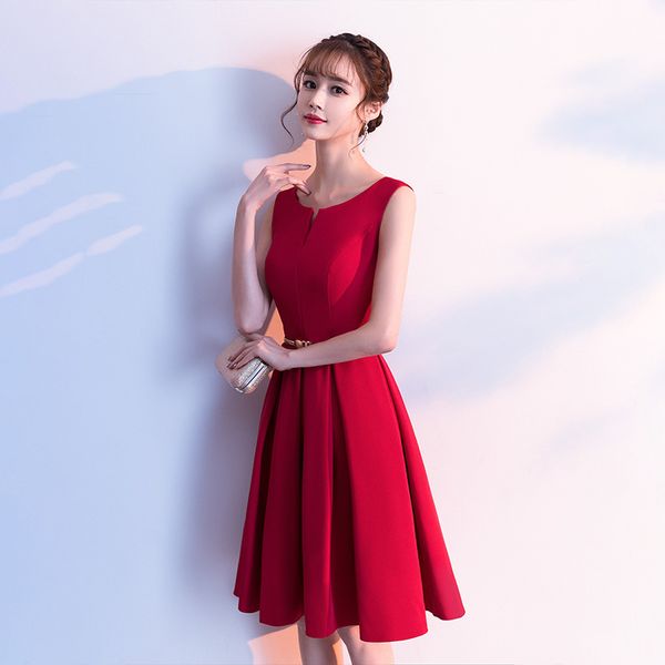

slim chinese bridesmaid dress improved cheongsam chinese evening dress vestidos size s-xxl, Red