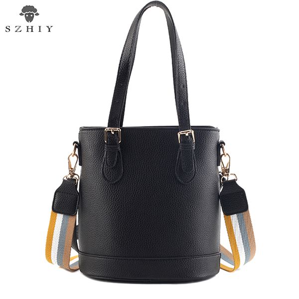 

mode messenger bag dames pu ledere schoudertas ladies bucket bag designer handbags szhiy