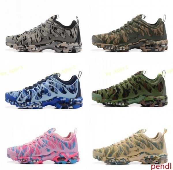 

brand new plus tn ultra green blue grey pink camo running shoes for mens women sports shoes sneakers ing