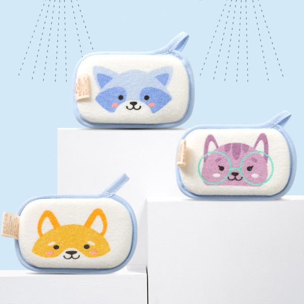

cute baby bath sponge soft inirritative natural bath foam shower sponge for kids children toddlers newborns cleaning towel brush