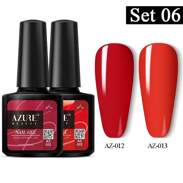 

beauty 2pcs/lot nail gel polish soak off uv/led semi permanent gel lacquer long lasting red color nail base coat, Red;pink