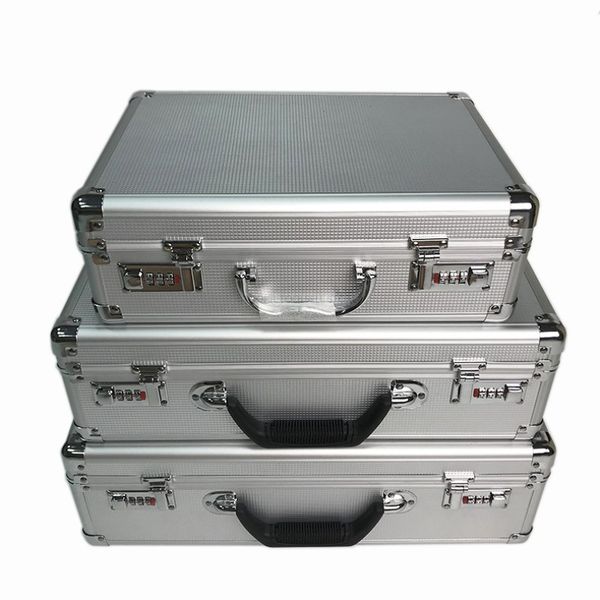

aluminum alloy toolbox safety equipment instrument case file storage box suitcase portable password lock case
