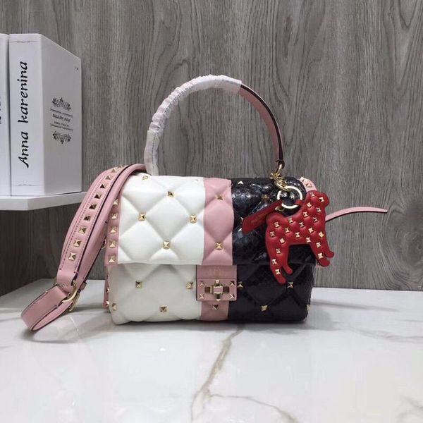 

2018 sell fashion classic women designer diamond lattice rivet handbags shoulder handbag designer lady strap crossbody handtaschen bag