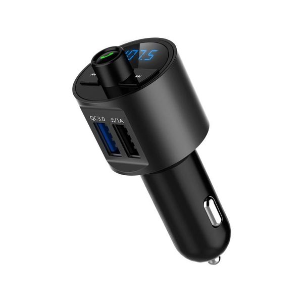 

fm transmitter aux modulator handscar kit car audio mp3 player with quick charge dual usb charge