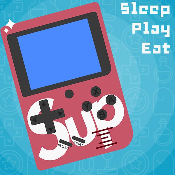 

Sup mini handheld game con ole portable retro 8 bit fc model for fc 129 av game color lcd game player for fc game