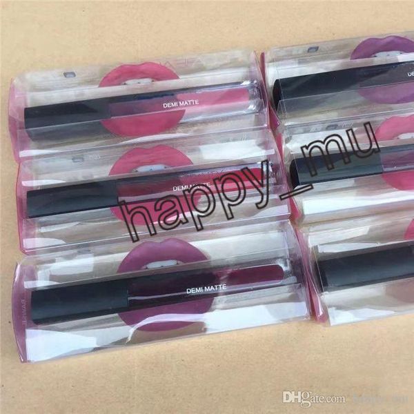 

2018 beauty brand lip makeup demi matte lipglo 12 color liquid matte lip tick kit high quality