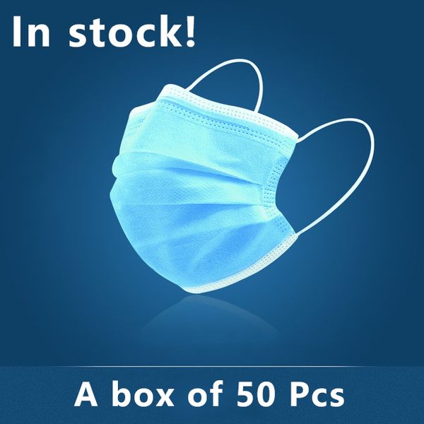 

in stockdisposable face masks 3 ply with elastic ear loop breathable and comfortable for blocking dust air pollution dhl ing