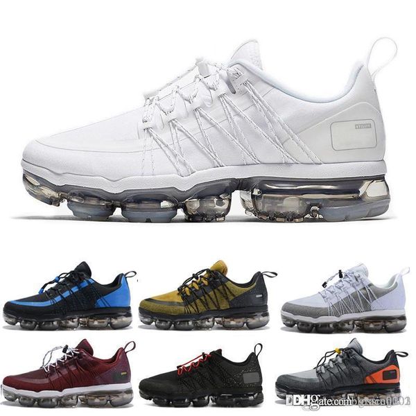 

2019 new run utility men designer shoes black anthracite white reflect silver running shoes sport sneakers size 40-45