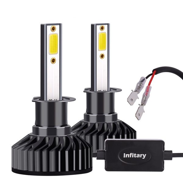 

2pcs infitary auto lighting system car light lamp headlight bulb h1 led