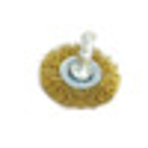 

convenient 5pcs circular brass-coated wire wheel brush drill attachments debur rust removal home garden supplies