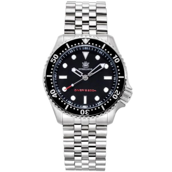 

41mm diving watch ronda 515 quartz movement 316l stainless steel case c3 luminous fashion quartz men's watch, Slivery;brown