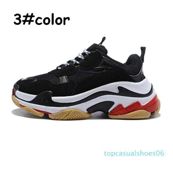 

new triple designer shoes sneakers for men platform black white gray red pink women mens trainers fashion casual dad shoes size 36-44 t06
