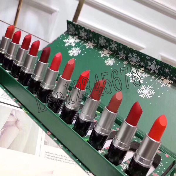 

M makeup lip collection chri tma lip tick et white nowflake now deer et and 12pc et retail box