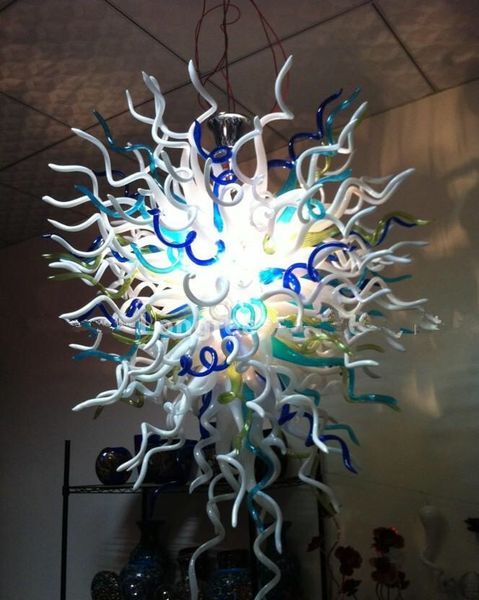 

hand blown glass chandelier led pendant lamps for l restaurant glass art ceiling lighting custom color and size 40 inches