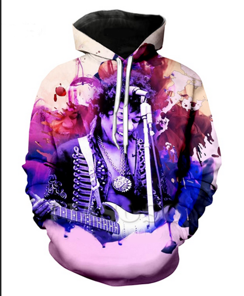 

new fashion 3d hd print men women singer jimi hendrix pullover hoodies street wear casual hip hop pockets sweatshirt clothing r0184, Black
