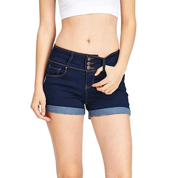 

chamsgend shorts women summer denim shorts jeans stylish ladies low waist regular short mujer spodenki damskie 2020 l0514, White;black