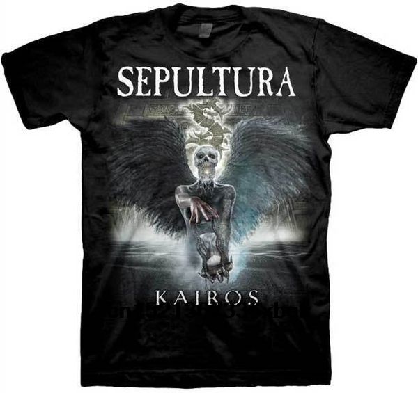 

sepultura kairos metal music men t shirt, White;black