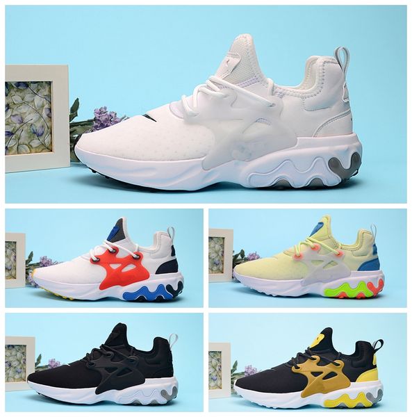 

Presto React 2019 Presto Mid Экстрим Epic React Мужская обувь Удобная сетка для ног Дышащий тройной черный белый размер кроссовок 40-45