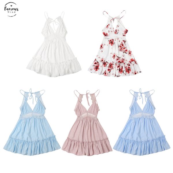 

navy floral print short dress women back strap high waist summer dress vintage red boho beach dress spaghetti strap, Black;gray