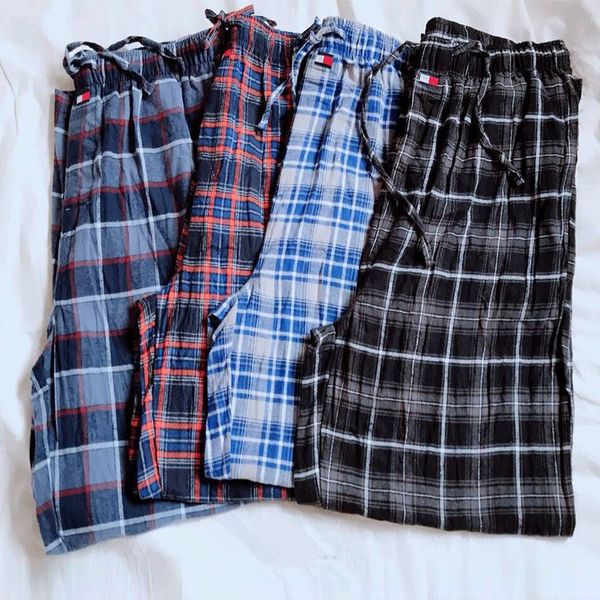 

men 's sleep pants cotton trousers mens sleep bottoms cotton sanding home casual pants, Black;brown