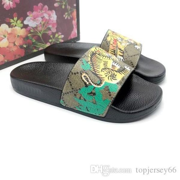 

2020 марка мужские женские роскошные дизайнерские тапочки платформа горками цветок тигр пчелы змея лето пляж вьетнамки мужские тапочки, White;red