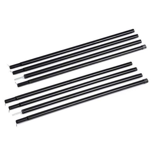 

8pcs bracket bar camping black storage bag replacemet portable tent poles set outdoor accessories support frames canopy awning