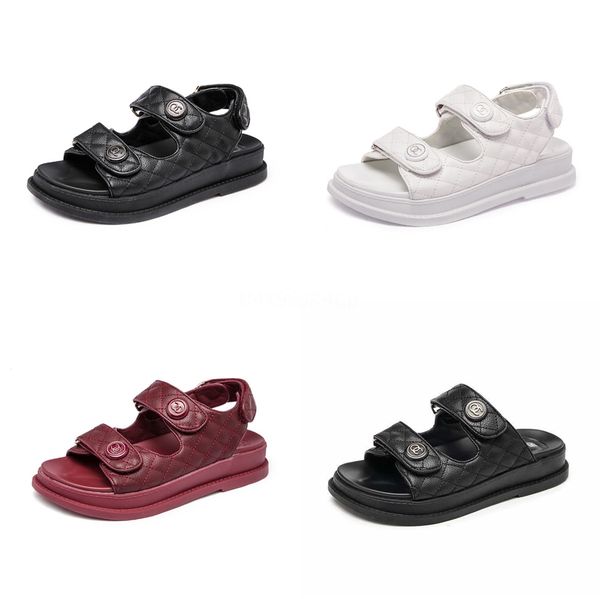 

stq women sandals 2020 new female shoes women summer wedge comfort sandals ladies flat slingback sandals women sandalias qs808 t191230#272, Black