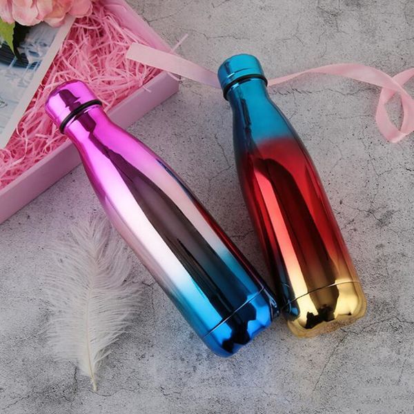 

500ml cola форма бутылки воды с вакуумной изоляцией чайник бутылки красочно уф покрытие двойными стенками из нержавеющей стали бутылки кружк