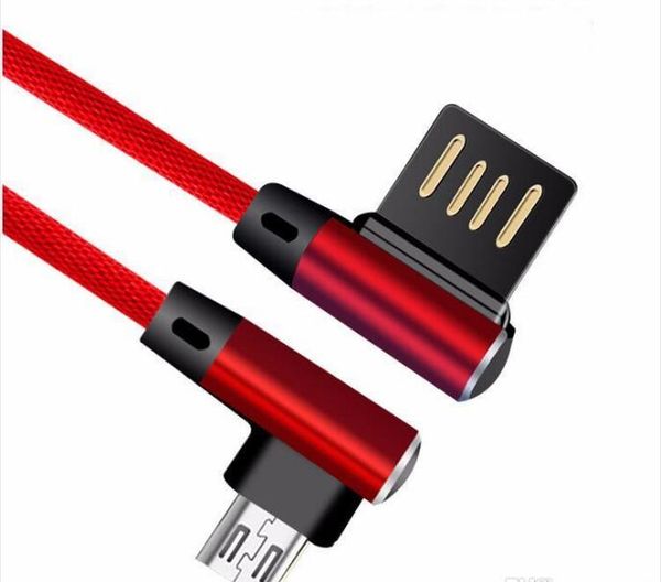 

fabric usb cable l bending 90 degree braided nylon alloy 2a fast quick charging 1m type c micro usb cables for samsung s6 7 8 android phone