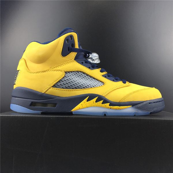 

new 5 v 5s sp low men basketball shoes yellow sneakers sports outdoor trainers with box size 7-13