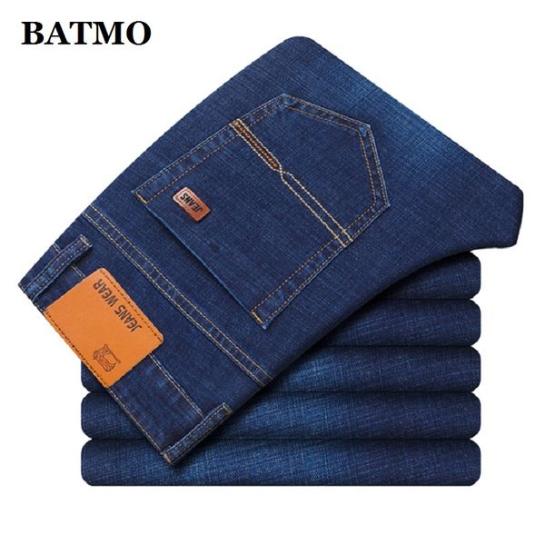 

batmo 2020 new arrival smart casual jeans men,classica men's jeans ,c8150, Blue