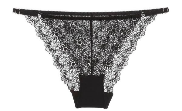

ladies' transparent panties with adjustable strings and t - panties, Red;black