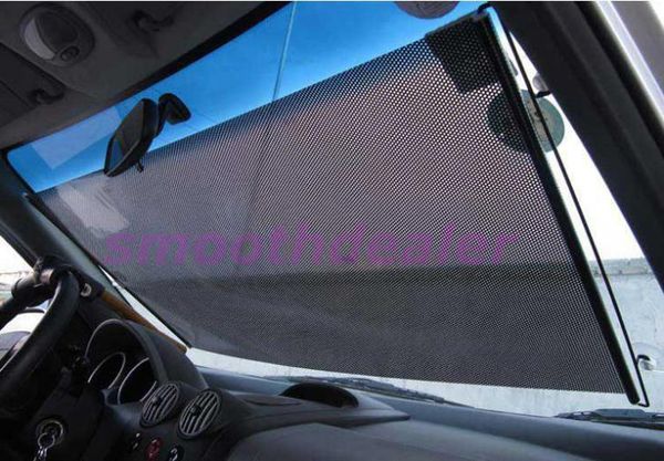

черный 58 x125cm автомобиль окна ролл blind зонт лобового стекла вс щит visor